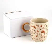 Кружка керамическая Дорого внимание &laquo;Листья&raquo;, 420 мл
