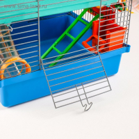 Клетка для грызунов Мини, двухъярусная, с полкой, домом и микс лабиринтов Клетка для грызунов Мини, двухъярусная, с полкой, домом и микс лабиринтов