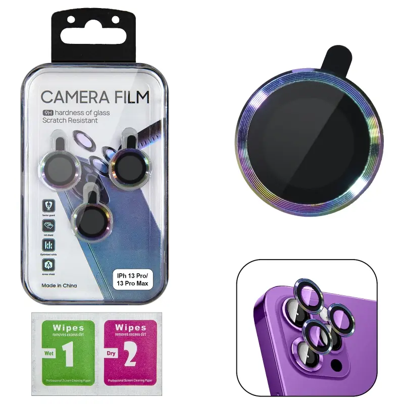 Защитное стекло для камеры iPh 13 Pro/13 Pro Max градиент