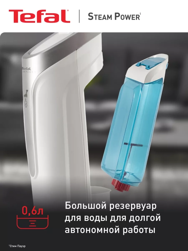 Паровая швабра Steam Mop VP6557RH, белый