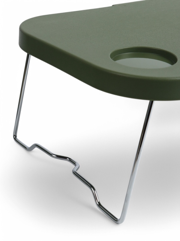 Корзина - столик Maclay 2 в 1, складная, 47 х 28,5 х 23,5 см, стол 45 х 28 х 16 см, зелёная