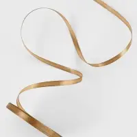 Лента атласная, 6 мм, 23&plusmn;1 м, тёмно-бежевая №106