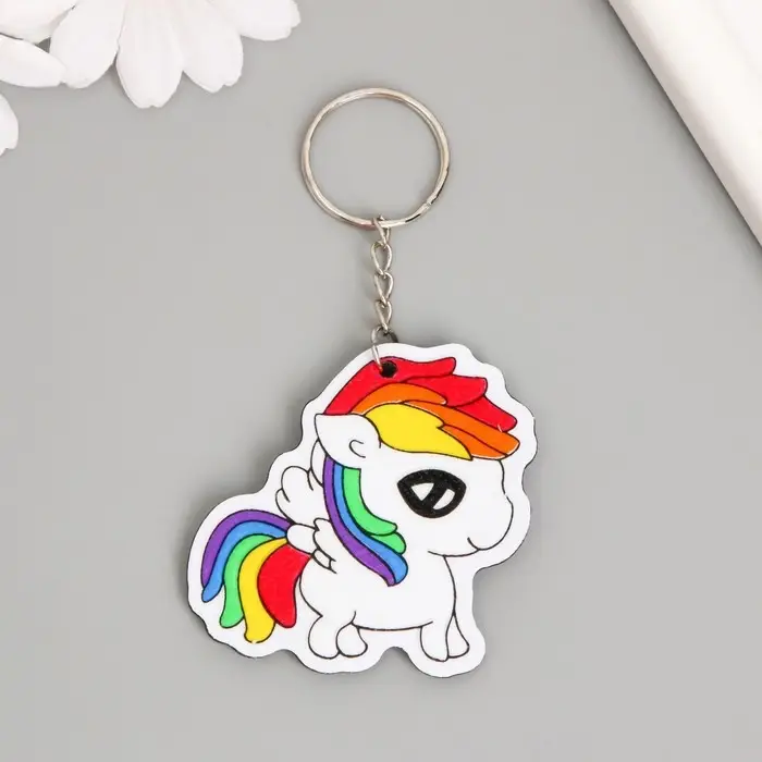 Брелок EVA "Маленький единорожек" МИКС 6,5х5,5 см