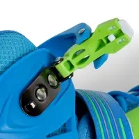 Коньки детские раздвижные BlackAqua, р. 26-29, для фитнеса, зелёные, синие