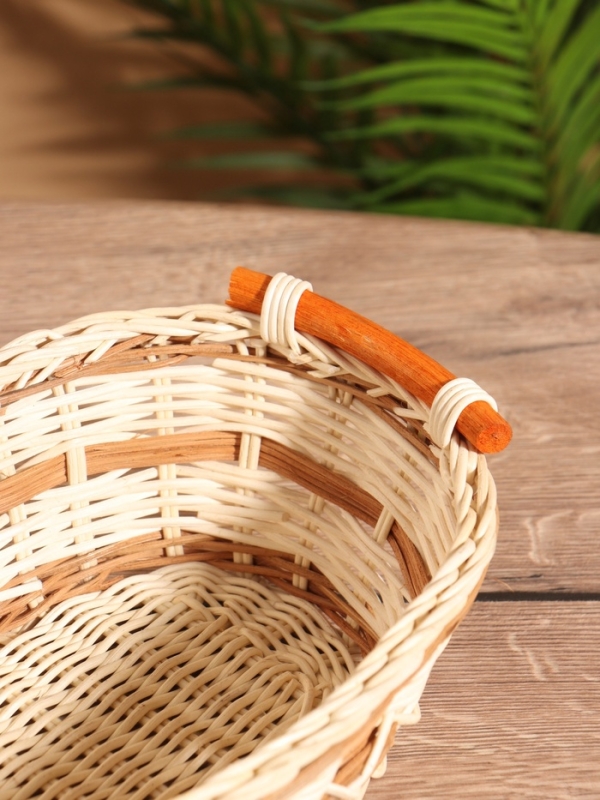 Корзина плетеная 25x19x9 см, ротанг