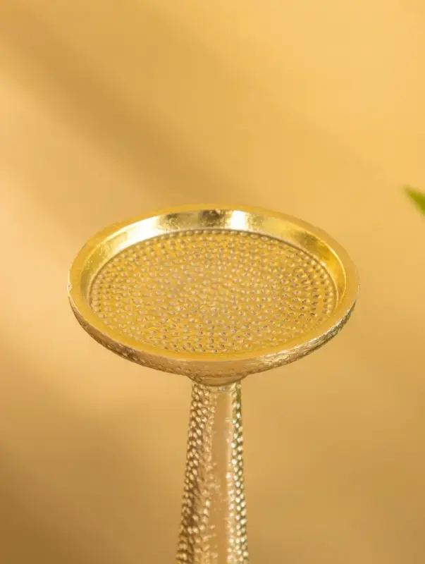 Подсвечник &laquo;Нью-Дели&raquo;, 22 см, алюминий, золото