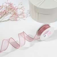 Лента капроновая &laquo;Волна&raquo;, с блеском, 40 мм, 10 &plusmn; 1 м, цвет сливовый №31