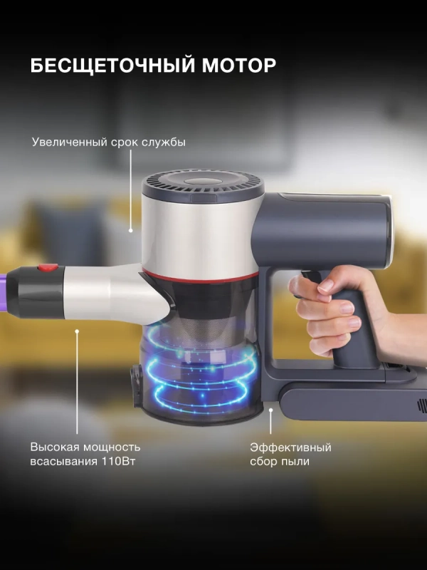 Пылесос ручной HYV-S7570 700мл 380Вт