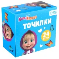 Точилка пластиковая прямоугольная, &laquo;Маша и медведь&raquo;