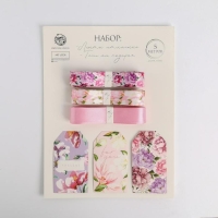 Набор атласных лент «Пионы» 14 х 19 см, 3 шт. Набор атласных лент «Пионы» 14 х 19 см, 3 шт.