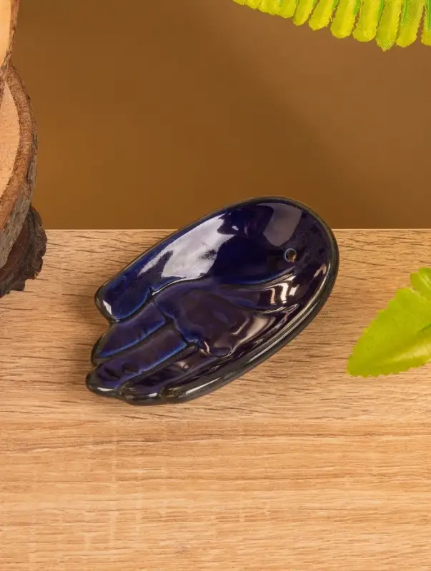 Подставка под благовония "Ладонь Будды" керамика, цв. МИКС, 10х6х2 см