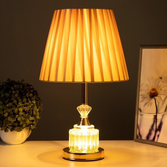 Настольная лампа с подсветкой 16885/1 Е27 40Вт золото 22х22х40 см