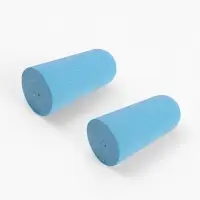 Беруши в пласт футл (ПУ) 2,5*1см (наб 10пар цена за наб) голубой накл ОТ