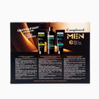 Набор подарочный Compliment 3 предмета: гель для бритья 80 мл + гель после бритья 80 мл + шампунь 200 мл