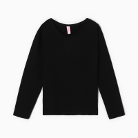 Лонгслив для девочки, цвет чёрный, рост 152 см Лонгслив для девочки, цвет чёрный, рост 152 см