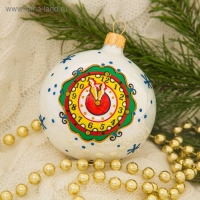 Набор новогодних шаров "Морозный" (набор 4 шт) 7,5 см Набор новогодних шаров "Морозный" (набор 4 шт) 7,5 см