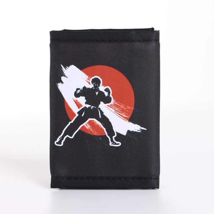 Кошелёк детский на липучке &laquo;Выбражулька&raquo;, цвет чёрный