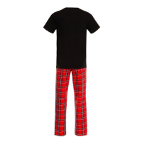 Пижама новогодняя мужская KAFTAN "New year", цвет красный/чёрный, размер 52