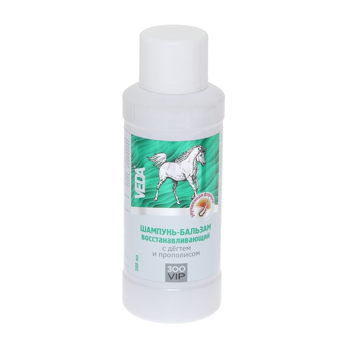 Шампунь-бальзам для лошадей ЗООVIP VEDA восстанавливающий, с дегтем и прополисом, 500 мл Шампунь-бальзам для лошадей ЗООVIP VEDA восстанавливающий, с дегтем и прополисом, 500 мл