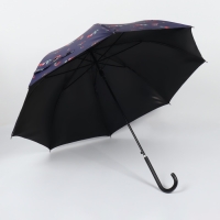 Зонт - трость полуавтоматический «Вишня», эпонж, 8 спиц, R = 51/60 см, D = 120 см, цвет МИКС Зонт - трость полуавтоматический «Вишня», эпонж, 8 спиц, R = 51/60 см, D = 120 см, цвет МИКС