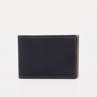 Зажим для купюр на магните, отдел для монет, цвет чёрный