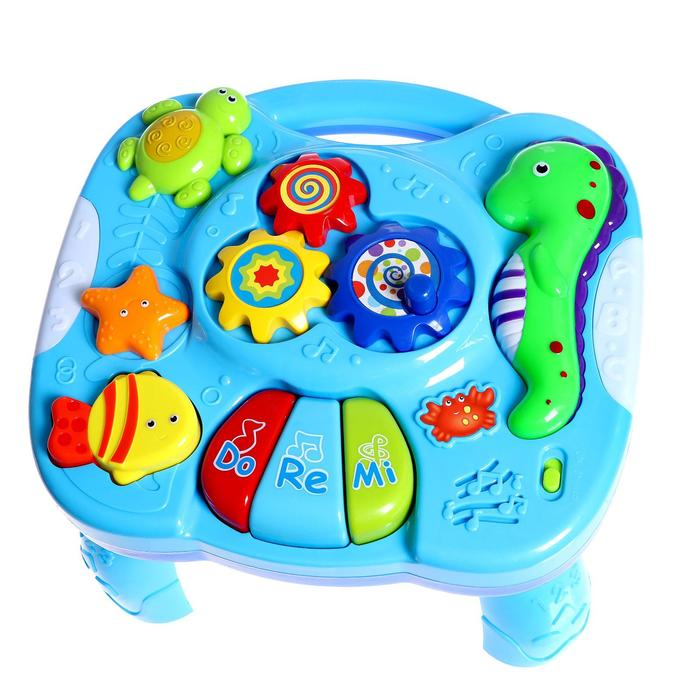 Детский столик 3 в 1 для малышей &laquo;Морское приключение&raquo;, световые и звуковые эффекты