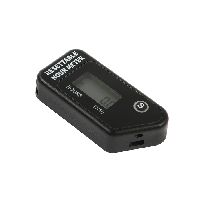 Счетчик моточасов, беспроводной, ЖК-дисплей, IP67, черный Счетчик моточасов, беспроводной, ЖК-дисплей, IP67, черный