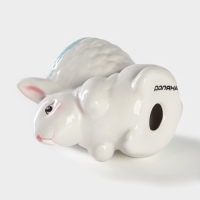 Подставка для яйца Доляна &laquo;Зайка&raquo;, 8&times;5,5&times;7,5 см, цвет голубой