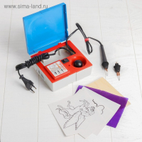 Электроприбор для выжигания по дереву &laquo;Дымок&raquo; 220 В, 20 Вт. в комплект входят образцы рисунков