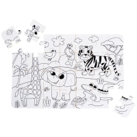 Мягкий пазл для малышей раскраска «Африка», размер 50х33 см, 28 деталей, Крошка Я Мягкий пазл для малышей раскраска «Африка», размер 50х33 см, 28 деталей, Крошка Я