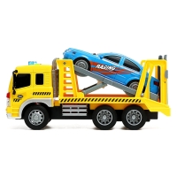 Грузовик инерционный &laquo;Эвакуатор&raquo;, 1:16, с машиной, свет, звук