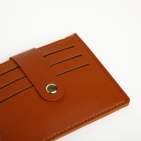 Картхолдер на кнопке, цвет рыжий