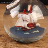 Корабль сувенирный "Всеслав", в бутылке, вертикальн. 9*7см Корабль сувенирный "Всеслав", в бутылке, вертикальн. 9*7см