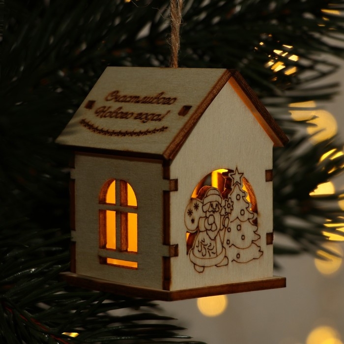 Интерьерное украшение новогоднее &laquo;Новый год: Счастливого Нового года&raquo;, 6 х 4,5 см