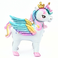 Шар фольгированный 26" &laquo;Единорог с крыльями&raquo;, под воздух