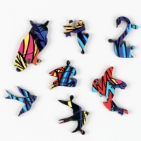 Пазлы деревянные фигурные «Сова», 160 элементов Пазлы деревянные фигурные «Сова», 160 элементов