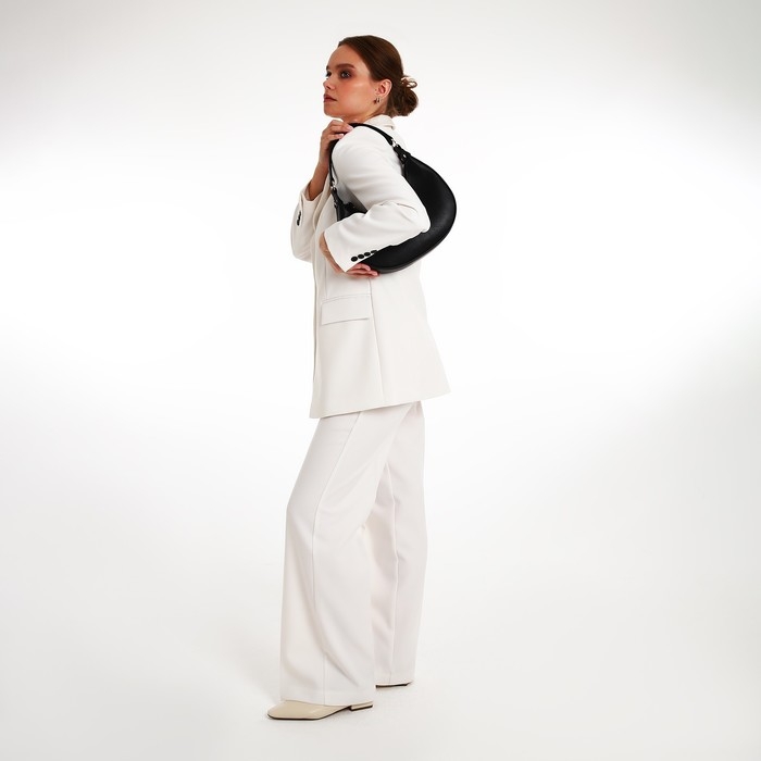 Сумка женская TEXTURA, багет, маленький размер, цвет чёрный Сумка женская TEXTURA, багет, маленький размер, цвет чёрный