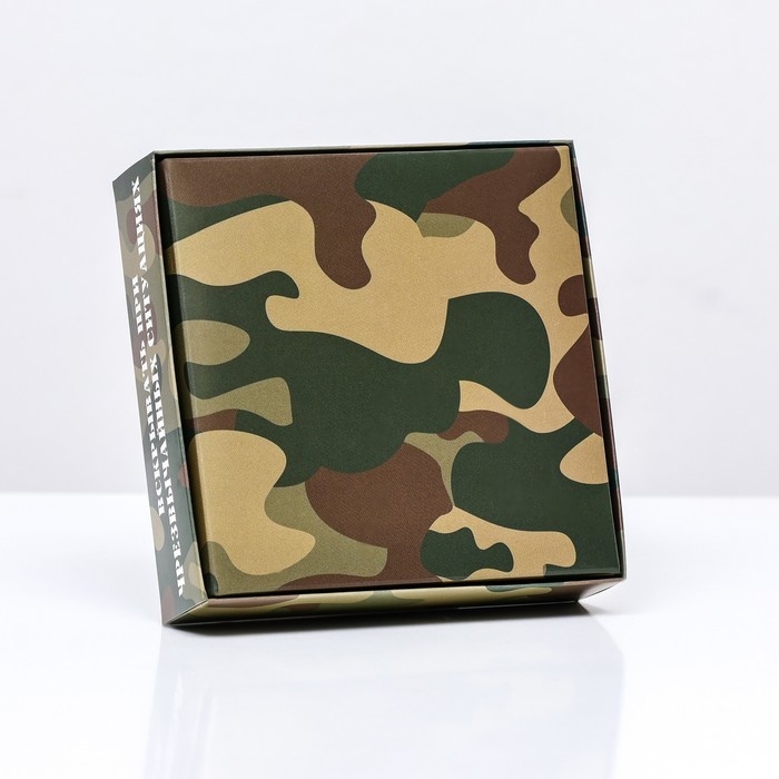 Коробка для 4 конфеты, Коробка для 4 конфеты, "Стратегический запас" 12,6 х 12,6 х 3,5 см. Кондитерская упаковка