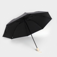 Зонт механический &laquo;Мелкая клетка&raquo;, эпонж, 4 сложения, 8 спиц, R = 48/55 см, D = 110 см, цвет МИКС