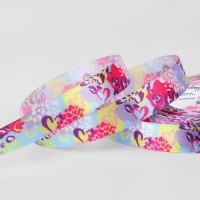 Лента атласная «Цветной леопард», 15 мм, 23 ± 1 м, разноцветная Лента атласная «Цветной леопард», 15 мм, 23 ± 1 м, разноцветная