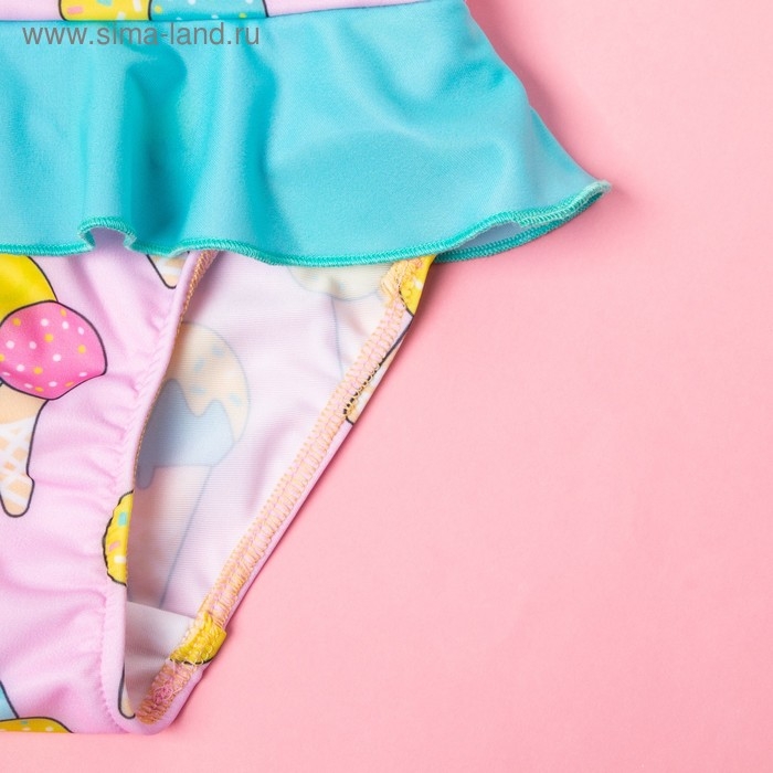 Купальник для девочки KAFTAN &laquo;Мороженки&raquo;, рост 122-128 см (34), цвет розовый