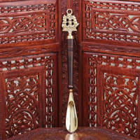 Ложка для обуви "Корабль" латунь 36х5х2,5 см