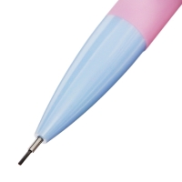 Карандаш механический 0,5 мм ErichKrause "Tropic Pastel Bloom" НВ, с ластиком, круглый корпус Soft-touch, тубус, микс