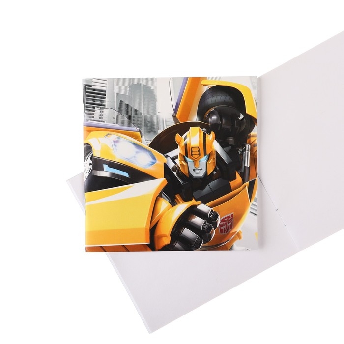 Набор канцелярский, блокнот, точилка, ластик, карандаш, ножницы, Трансформеры