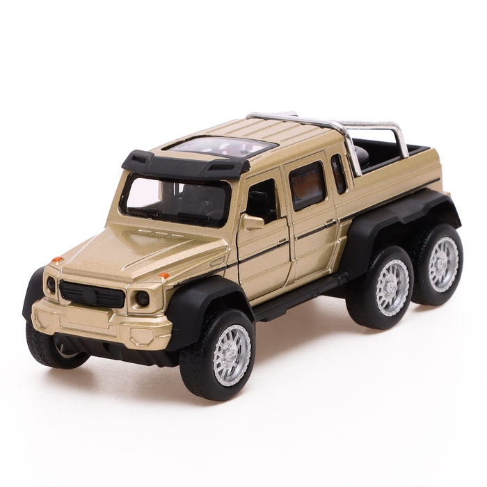 Машина металлическая &laquo;Внедорожник&raquo;, 1:36, свет, звук, открываются двери, инерция, цвет МИКС