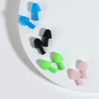 Беруши, 2.5&times;1 см, в футляре, фасовка 10 шт., силиконовые, МИКС