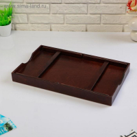 Поднос с ножками для завтрака поднос "Венгера", орех + лак, 50&times;30 см