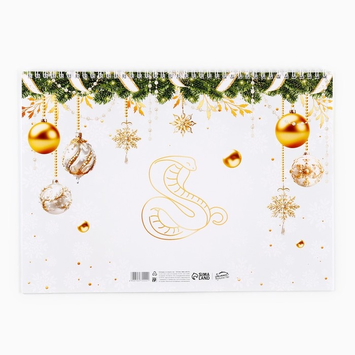 Календарь 2025 настенный, на спирали &laquo;Новый год: Добро пожаловать&raquo;, 34 х 24 см