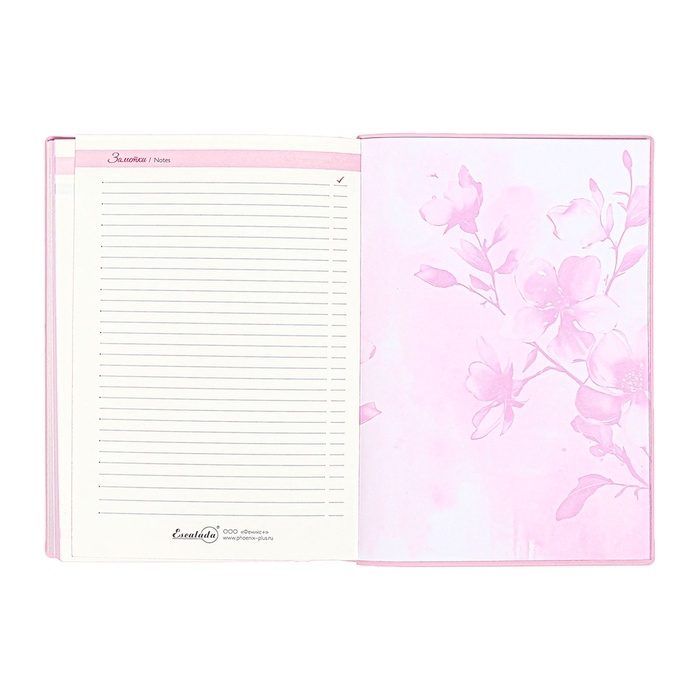 Ежедневник датир 2025г А6+ 176л ESCALADA САКУРА, мяг обл, иск кожа, тис ф, кр бл 70г/м2 Ежедневник датир 2025г А6+ 176л ESCALADA САКУРА, мяг обл, иск кожа, тис ф, кр бл 70г/м2