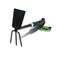 Мотыжка комбинированная, длина 30 см, 3 зубца, пластиковая ручка, Greengo